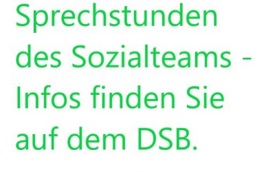 Sprechstunden des Sozialteams